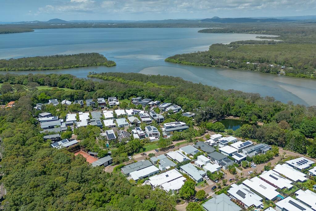 aerial view of Noosa
