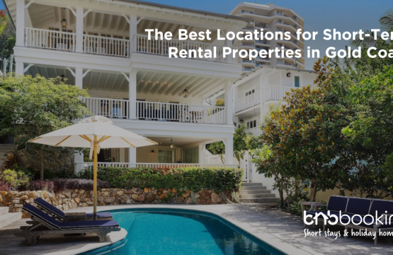 Gold Coast beachfront skyline with high-rise apartments and ocean views, highlighting popular short-term rental investment locations.
