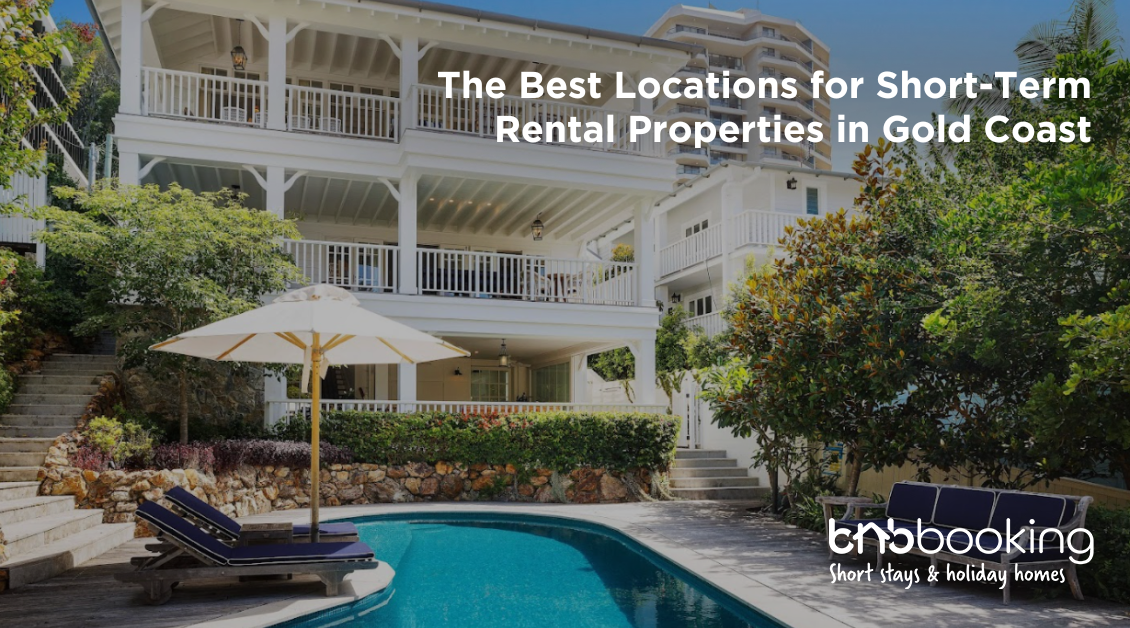 Gold Coast beachfront skyline with high-rise apartments and ocean views, highlighting popular short-term rental investment locations.