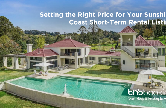 Short-term rental pricing strategy chart for Sunshine Coast Airbnb listings