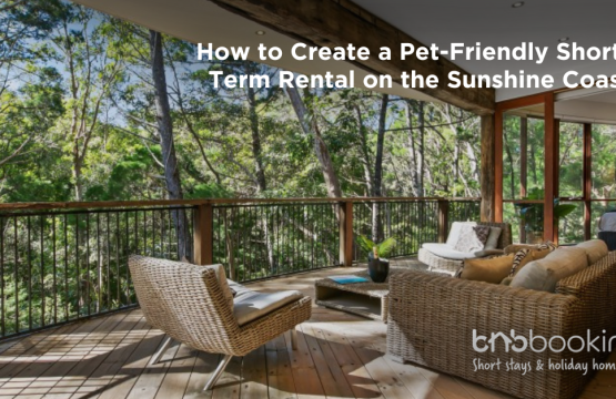 Pet-friendly short-term rental property on the Sunshine Coast with modern coastal interior design