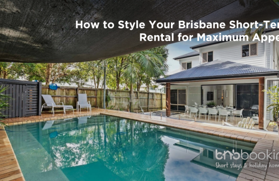 Beautifully styled short-term rental interior in Brisbane showcasing Airbnb property design and guest-ready setup