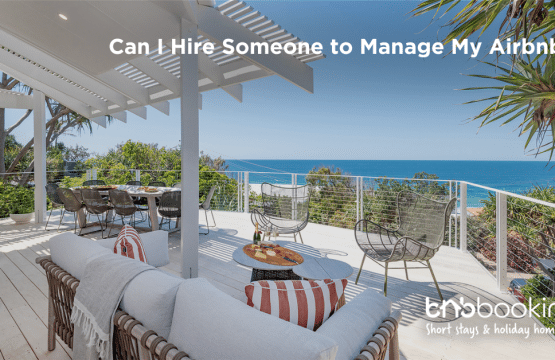 Airbnb manager consulting with a property owner about rental strategies and management services in Australia.