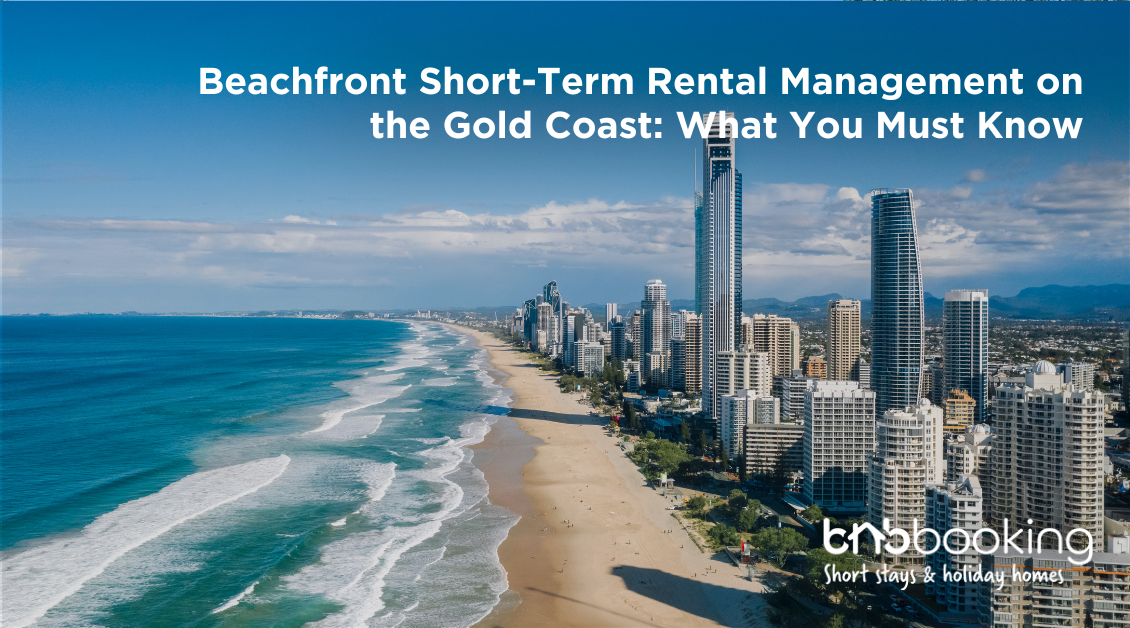 Beachfront short-term rental property on the Gold Coast with ocean views