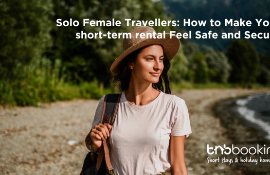 Safe and secure short-term rental interior for solo female travellers