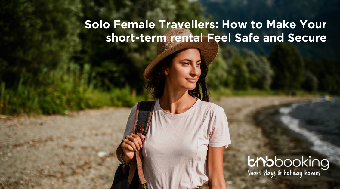 Safe and secure short-term rental interior for solo female travellers