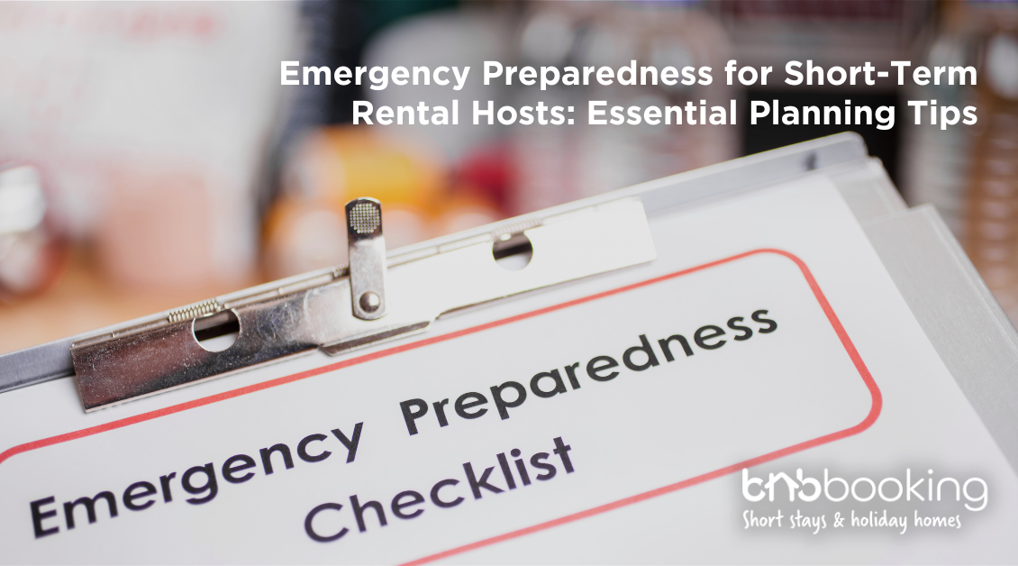 Emergency preparedness checklist for short-term rental property hosts