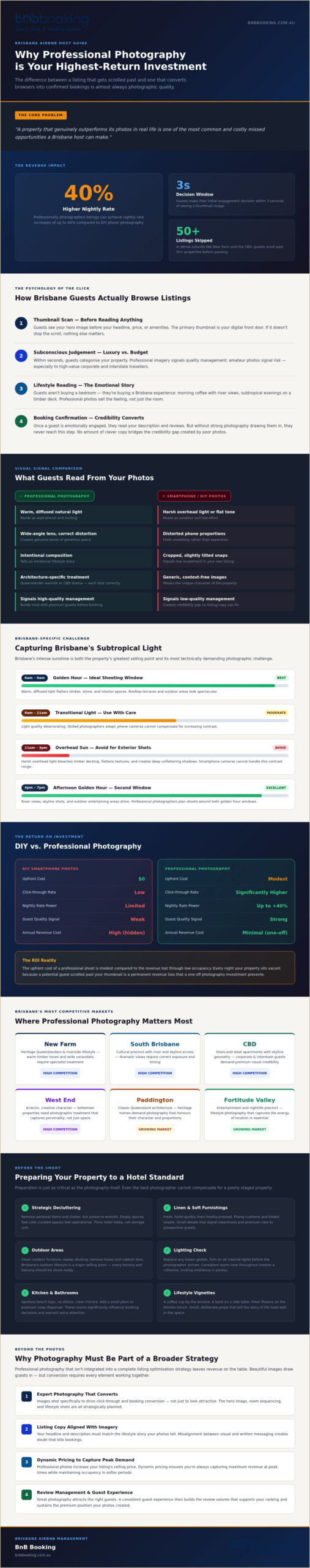 The Importance of Professional Photography for Airbnb Brisbane: Maximise Your ROI